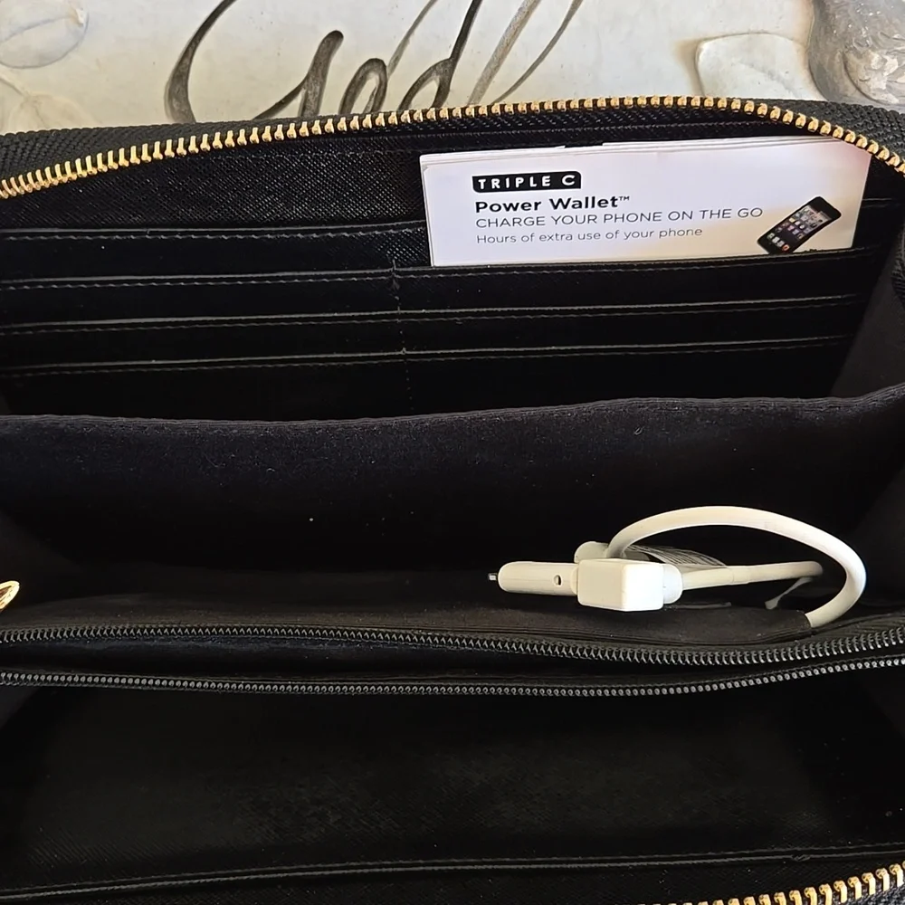Triple C Power Wallet Black/White